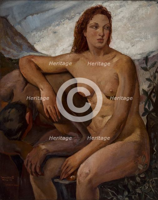 Adam and Eve, 1930. Creator: Oppi, Ubaldo (1889-1942).