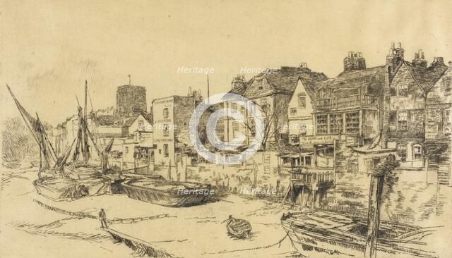 Adam and Eve, Old Chelsea, 1879. Creator: James Abbott McNeill Whistler.