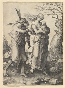 Adam and Eve after the Expulsion, 1510. Creator: Lucas van Leyden