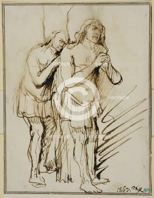 Adam and Eve after the Fall. Creator: Philip Koninck.