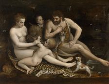 Adam and Eve and their Children, c1540-1570. Creator: Frans Floris