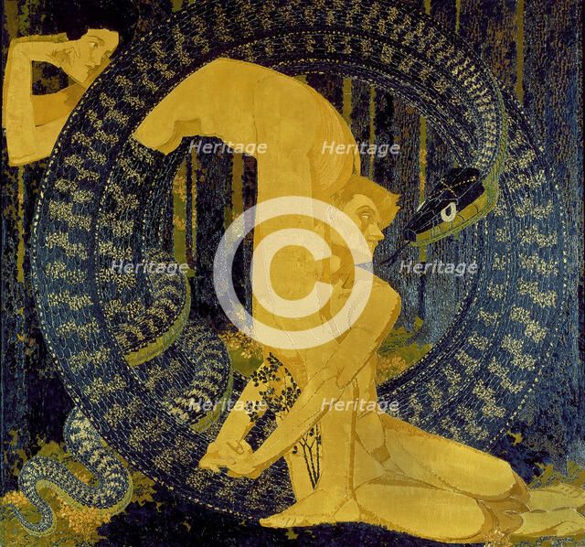 Adam and Eve. Artist: Giacometti, Augusto (1877-1947)