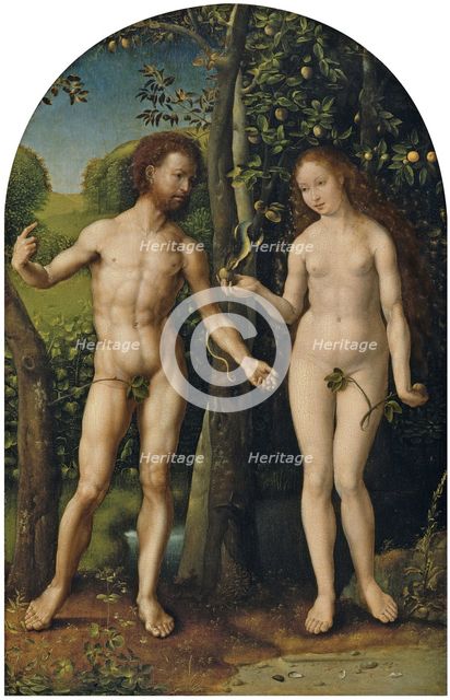 Adam and Eve. Artist: Gossaert, Jan (ca. 1478-1532)