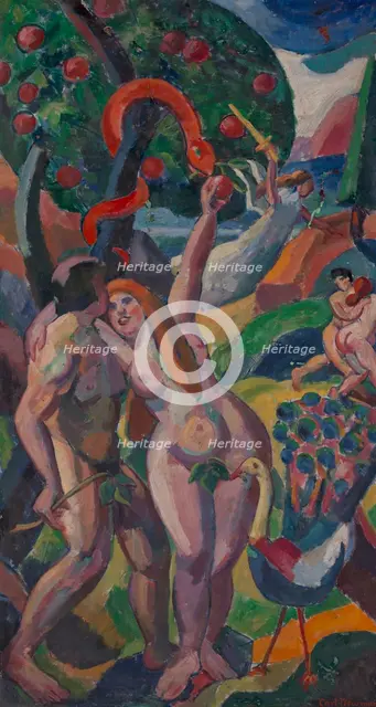 (Adam and Eve), before 1932. Creator: Carl Newman.