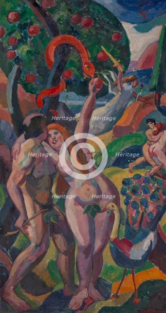 (Adam and Eve), before 1932. Creator: Carl Newman.