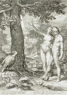 Adam and Eve Before the Tree of Knowledge, 1604. Creator: Jan Saenredam