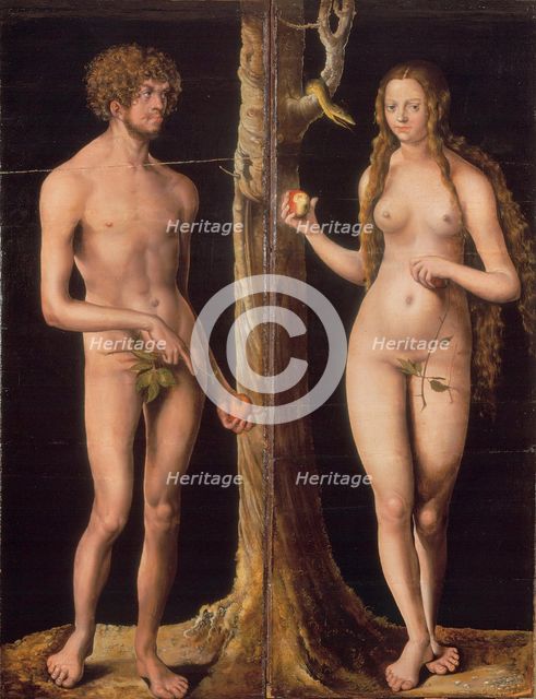 Adam and Eve, c. 1510. Artist: Cranach, Lucas, the Elder (1472-1553)