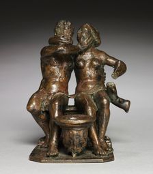 Adam and Eve, c. 1520. Creator: Peter Vischer (German, 1487-1528), workshop of