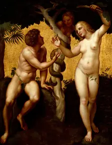 Adam and Eve, (c1508-1511), late 18th century. Creator: Giuseppe Cades