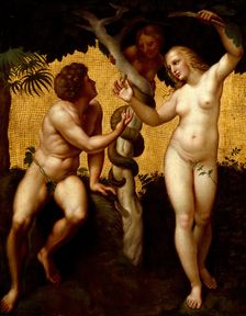 Adam and Eve, (c1508-1511), late 18th century. Creator: Giuseppe Cades