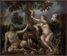 Adam and Eve, c.1630. Creator: Jordaens, Jacob (1593-1678)