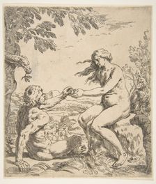 Adam and Eve, ca. 1639. Creator: Simone Cantarini