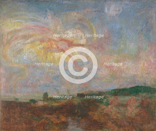 Adam and Eve Expelled from Paradise, 1887. Creator: James Ensor.