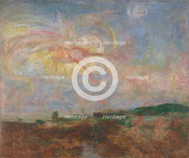 Adam and Eve expelled from Paradise, 1887. Creator: James Ensor.