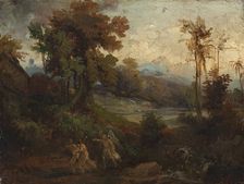 Adam and Eve expelled from Paradise. Creator: Unknown