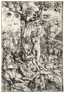 Adam and Eve in Paradise, 1509. Creator: Lucas Cranach (German, 1472-1553)