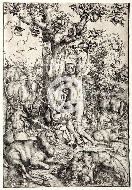 Adam and Eve in Paradise, 1509. Creator: Lucas Cranach (German, 1472-1553).