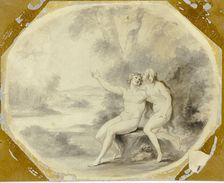 Adam and Eve in Paradise, n.d. Creator: Giovanni Battista Cipriani