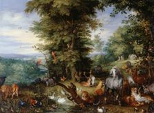 Adam and Eve in the Garden of Eden, 1615