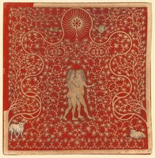 Adam and Eve in the Garden with Two Sheep and Two Doves, 1780s?. Creator: Unknown