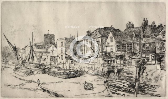 "Adam and Eve" Tavern, Old Chelsea. Creator: James McNeill Whistler (American, 1834-1903).