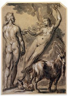 Adam and Eve. The Fall late 1590s. Artist: Gerrit Pietersz