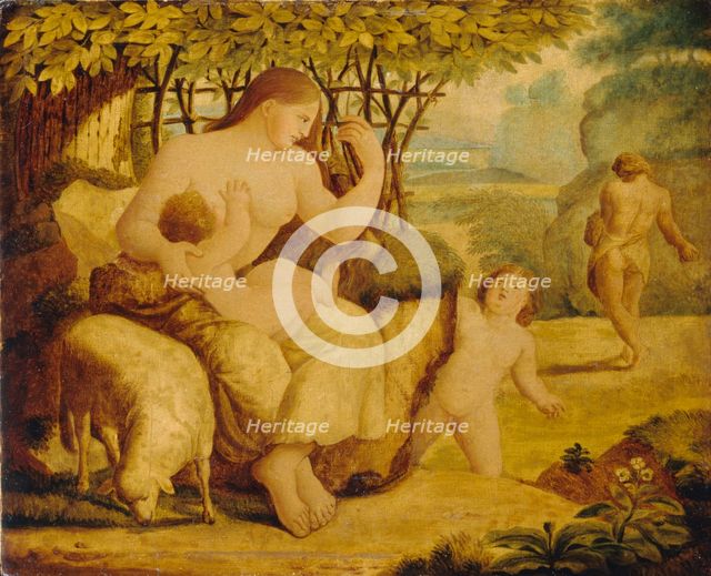 Adam and Eve. The first parents, 1780s.