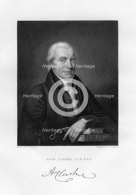 Adam Clarke (c1760-1832), British Methodist theologian and biblical scholar, 19th century.Artist: J Thomson