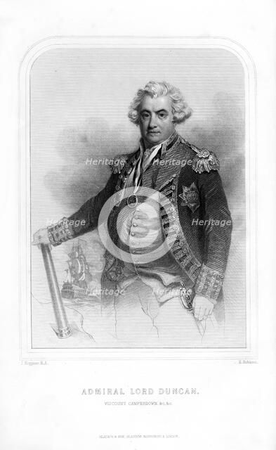 Adam Duncan, Viscount Duncan of Camperdown, Scottish navy officer, (1870).Artist: H Robinson