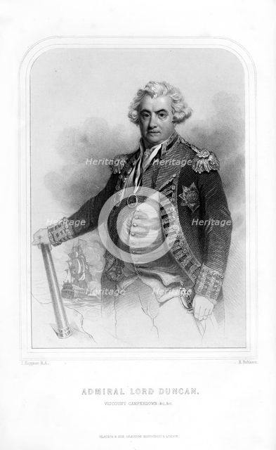 Adam Duncan, Viscount Duncan of Camperdown, Scottish navy officer, (1870).Artist: H Robinson