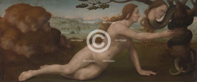 Adam; Eve. Creator: Giuliano Bugiardini.