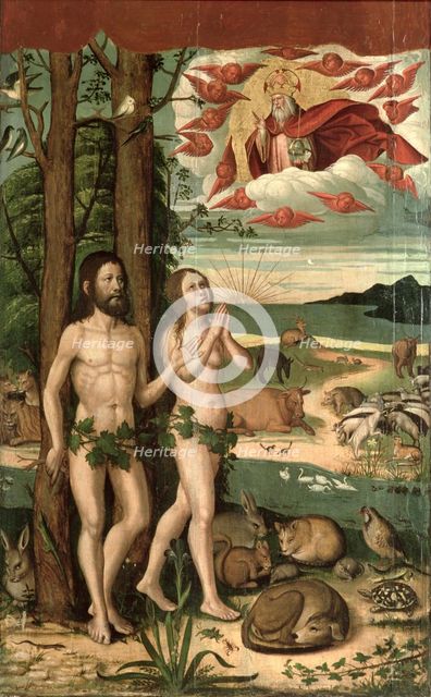 Adam, Eve and the Creation.