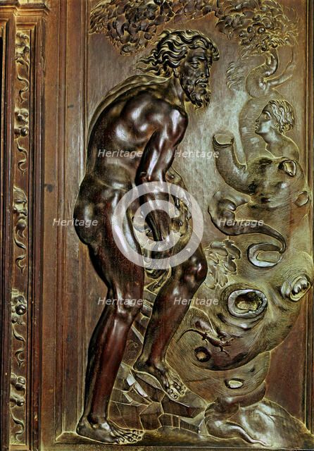  'Adam'. Figure in relief belonging to the Choir of the Toledo Cathedral.