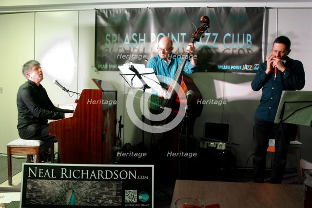 Adam Glasser, Neal Richardson and Nigel Thomas, Seaford Head Golf Club, Feb 2016. Artist: Brian O'Connor.