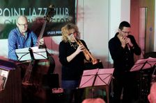 Adam Glasser, Nigel Thomas and S Richardson, Seaford Head Golf Club, Feb 2016. Artists: Brian O'Connor, Nigel Thomas