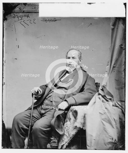 Adam John Glossbrenner of Pennsylvania, between 1860 and 1875. Creator: Unknown.