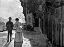 Adam Johnstone's Son: "Couldn't you say them, instead?" he asked slowly...looking at her..., 1895. Creator: George Meisenbach
