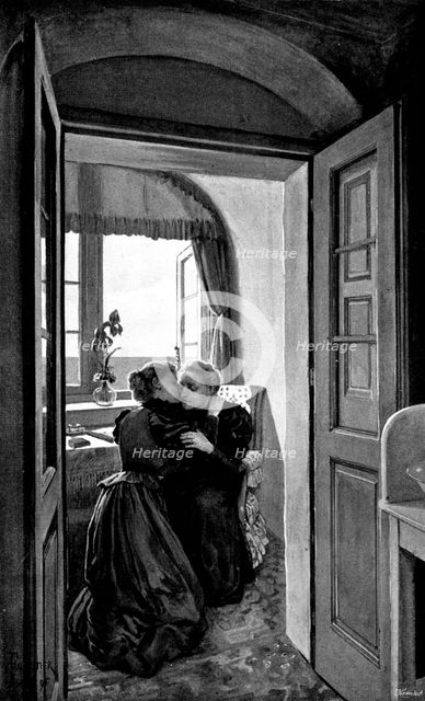 Adam Johnstone's Son: "Mother, sweet! Of course I love you!", 1895. Creator: George Meisenbach.