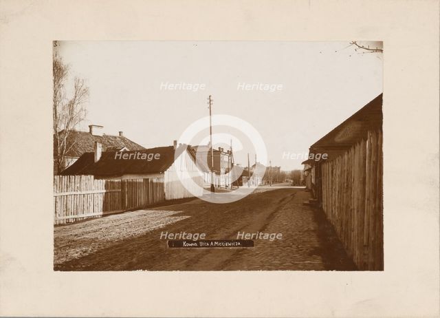 Adam Mickiewicz Street - general view of buildings, Kaunas, between 1905-1915. Creator: Unknown.