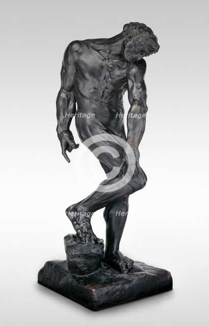 Adam, Modeled 1881, cast about 1924. Creator: Auguste Rodin.
