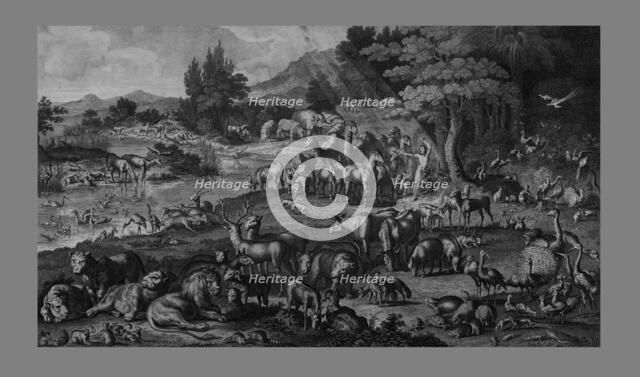 Adam naming the Creation, (1818).  Creator: Unknown.