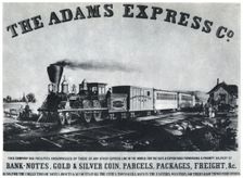 Adams Express Company advertisement, c1860s (1954)