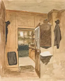 Adams Lodgings, London, 1872-1874. Creator: John Ottis Adams