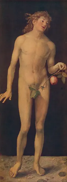 Adan (Adam), 1507, (c1934). Artist: Albrecht Durer