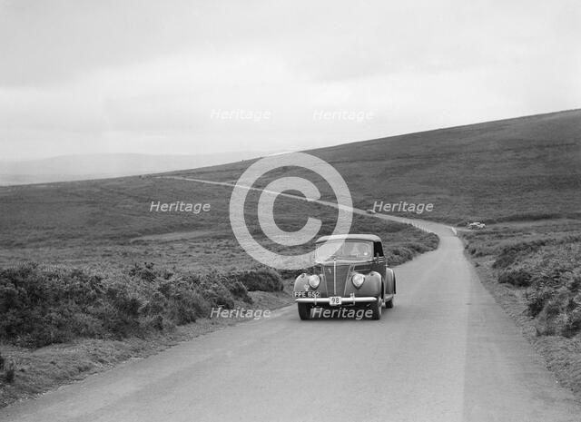 ADC Gordon's Ford V8, winner of a silver award at the MCC Torquay Rally, July 1937. Artist: Bill Brunell.
