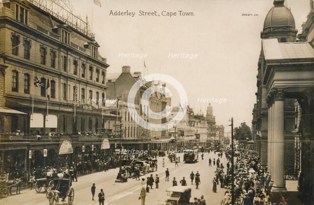 'Adderley Street, Cape Town', c1900. Artist: Unknown.