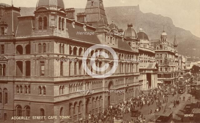 'Adderley Street, Cape Town', early 20th century. Creator: Unknown.