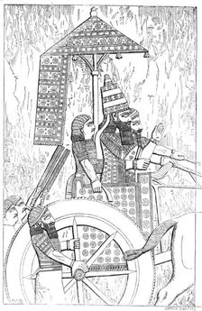 Additions to the Assyrian Sculptures at the British Museum: The King in his Chariot, 1856. Creator: Harvey Orrin Smith