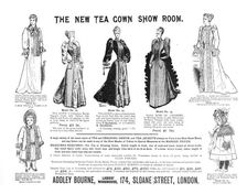 'Addley Bourne Ladies Warehouse; The New Tea Gown Show Room 1891. Creator: Unknown