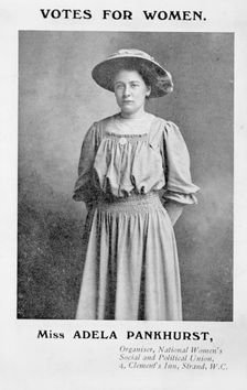 Adela Constantia Mary Pankhurst, c1908. Creator: Unknown